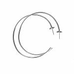 Chrome Hearts Plus Hoop Earrings - Image 2
